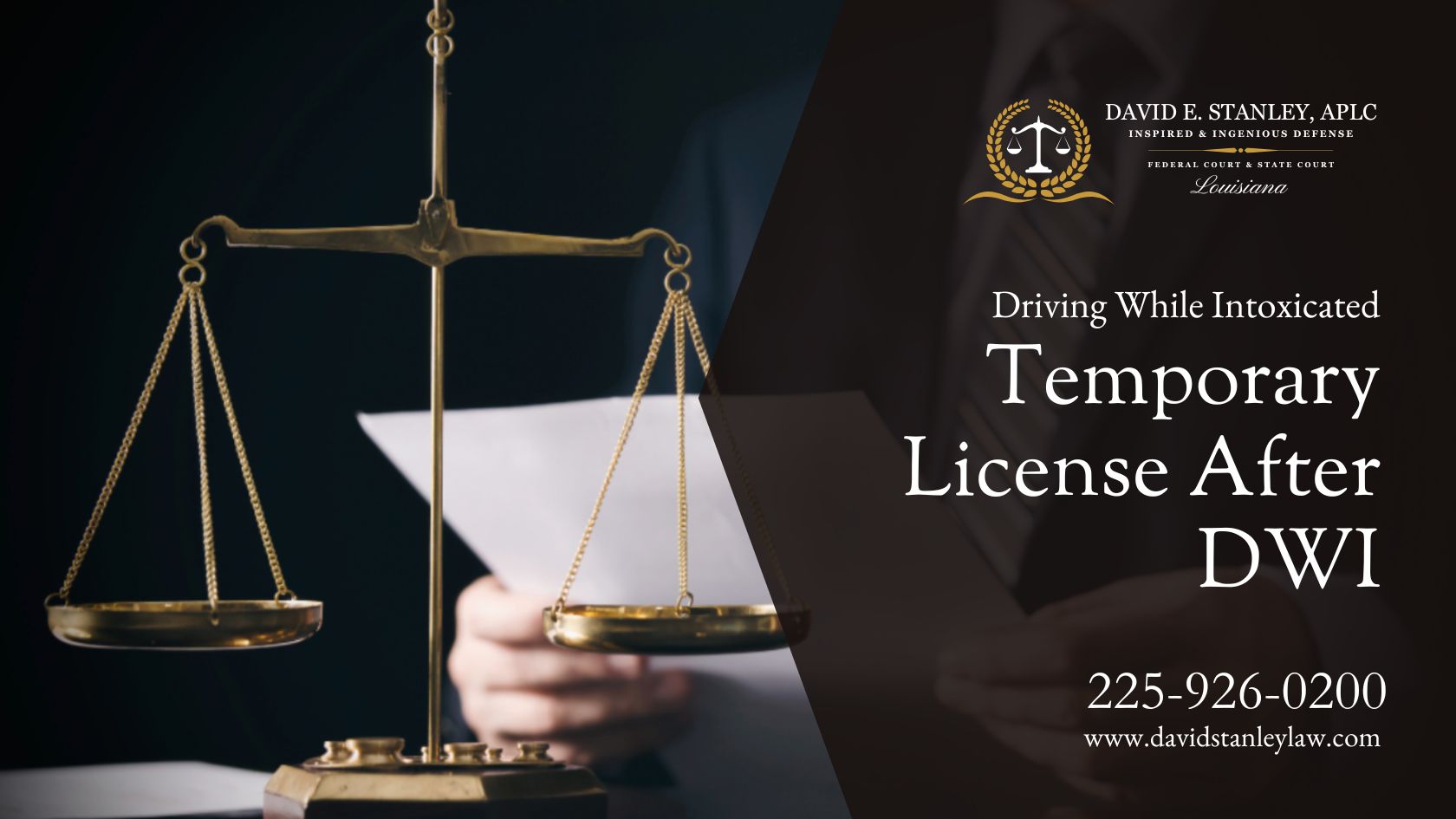 A criminal defense attorney actively handling a DWI case.